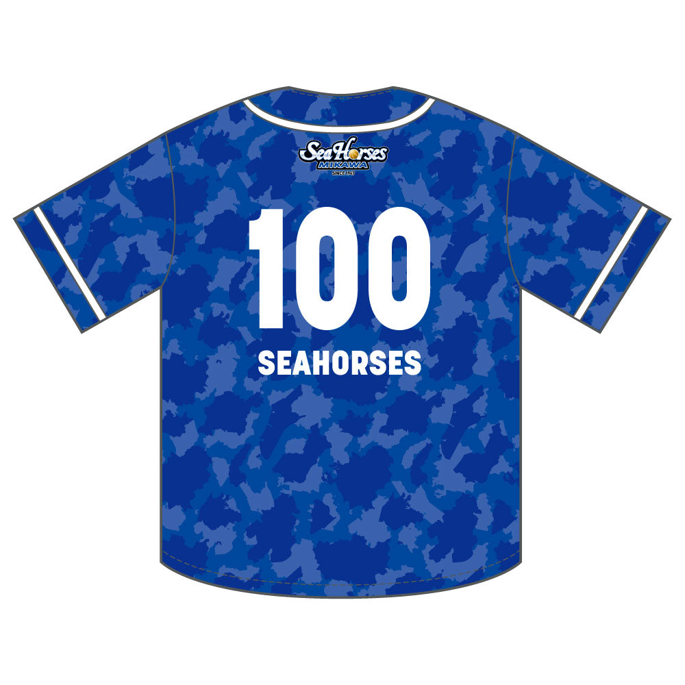 #100シーホース 2025-26 ナンバーベースボールシャツ