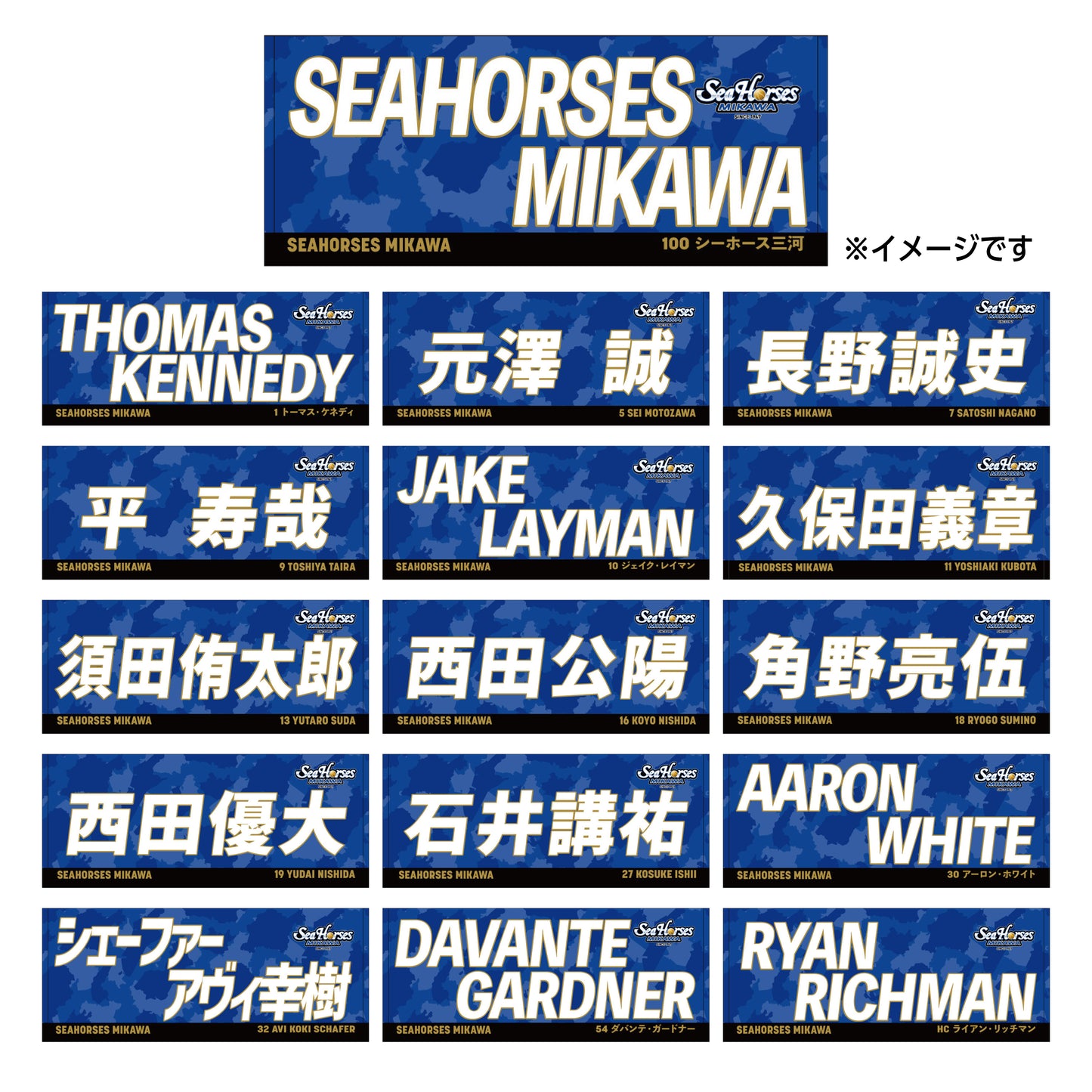 2025-26 ネームフェイスタオル