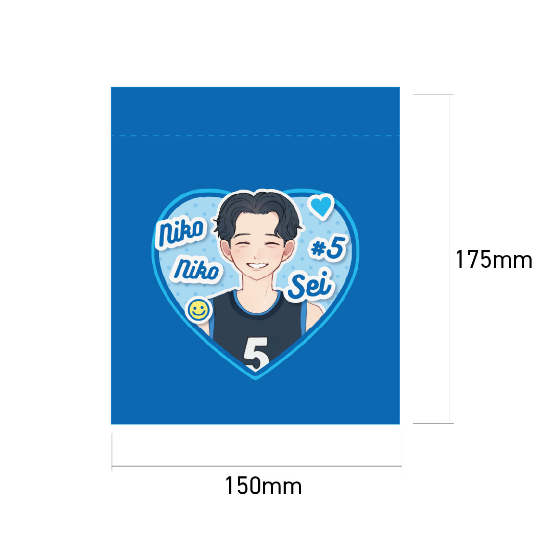 【EC受注限定】【2/20(金)~2/28(土)23:59 期間限定受注】【4月中旬以降出荷予定】2025-26 ニコニコせい ハート型巾着