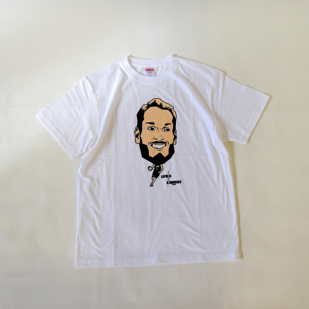 【ホームコートMC・小林拓一郎さんプロデュース】#10 ジェイク・レイマン ポートレートコットンTシャツ