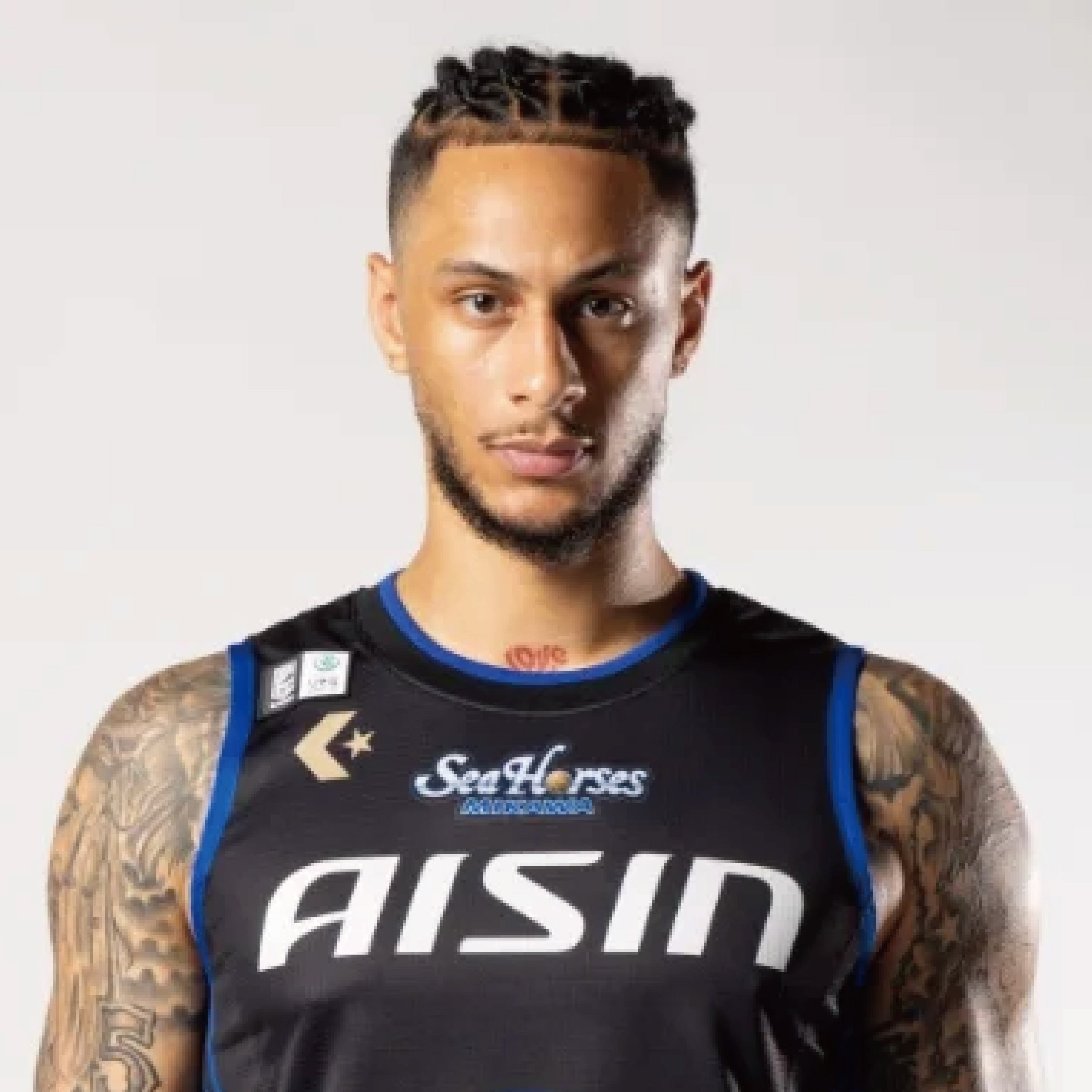 新品 非売品 Bリーグ 優し シーホース三河 ザック・オーガスト
