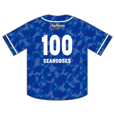 #100シーホース 2025-26 ナンバーベースボールシャツ
