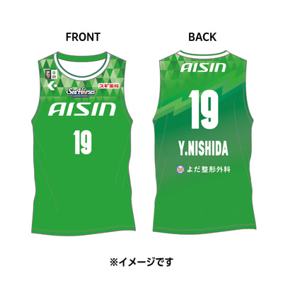 【受注生産】【11/25(火)12:00～12/8(月)23:59 期間限定受注】【2026/2/下旬以降出荷予定】#19西田選手_2025-26 ★西尾市コラボ オーセンティックユニフォーム(上)