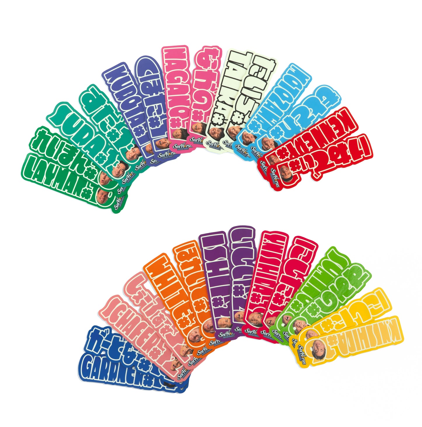 【シークレット】2025-26 ネームロゴ 選手カラーステッカー全28種