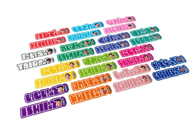 【シークレット】2025-26 ネームロゴ 選手カラーステッカー全28種