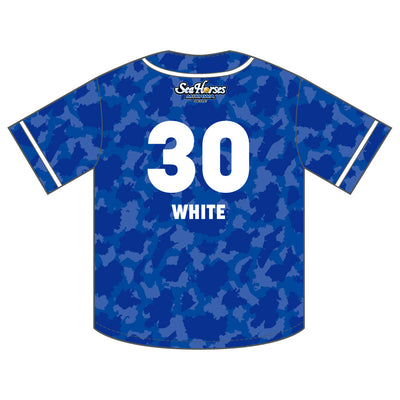 #30ホワイト選手 2025-26 ナンバーベースボールシャツ