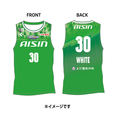 【受注生産】【11/25(火)12:00～12/8(月)23:59 期間限定受注】【2026/2/下旬以降出荷予定】#30ホワイト選手_2025-26 ★西尾市コラボ オーセンティックユニフォーム(上)