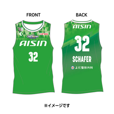 【受注生産】【11/25(火)12:00～12/8(月)23:59 期間限定受注】【2026/2/下旬以降出荷予定】#32シェーファー選手_2025-26 ★西尾市コラボ オーセンティックユニフォーム(上)