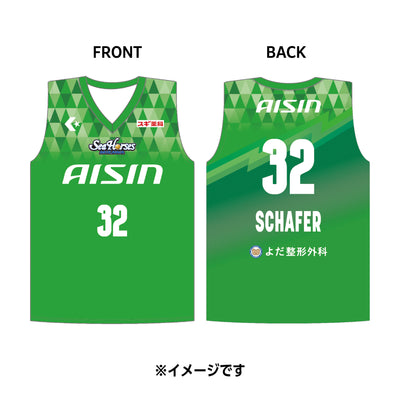 【受注生産】【11/25(火)12:00～12/8(月)23:59 期間限定受注】【2026/2/下旬以降出荷予定】#32シェーファー選手_2025-26 ★西尾市コラボ レプリカユニフォーム