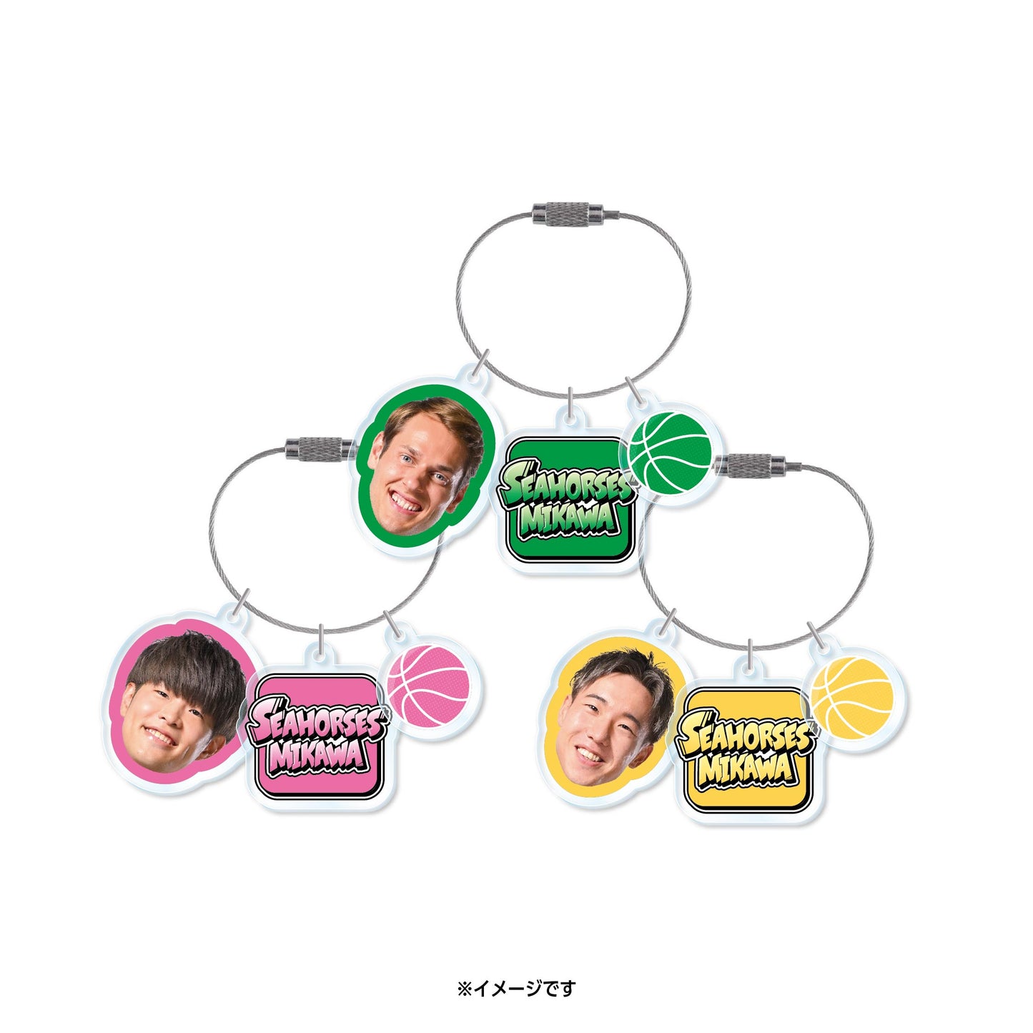 【シークレット】2025-26 選手カラー3連キーホルダー全28種