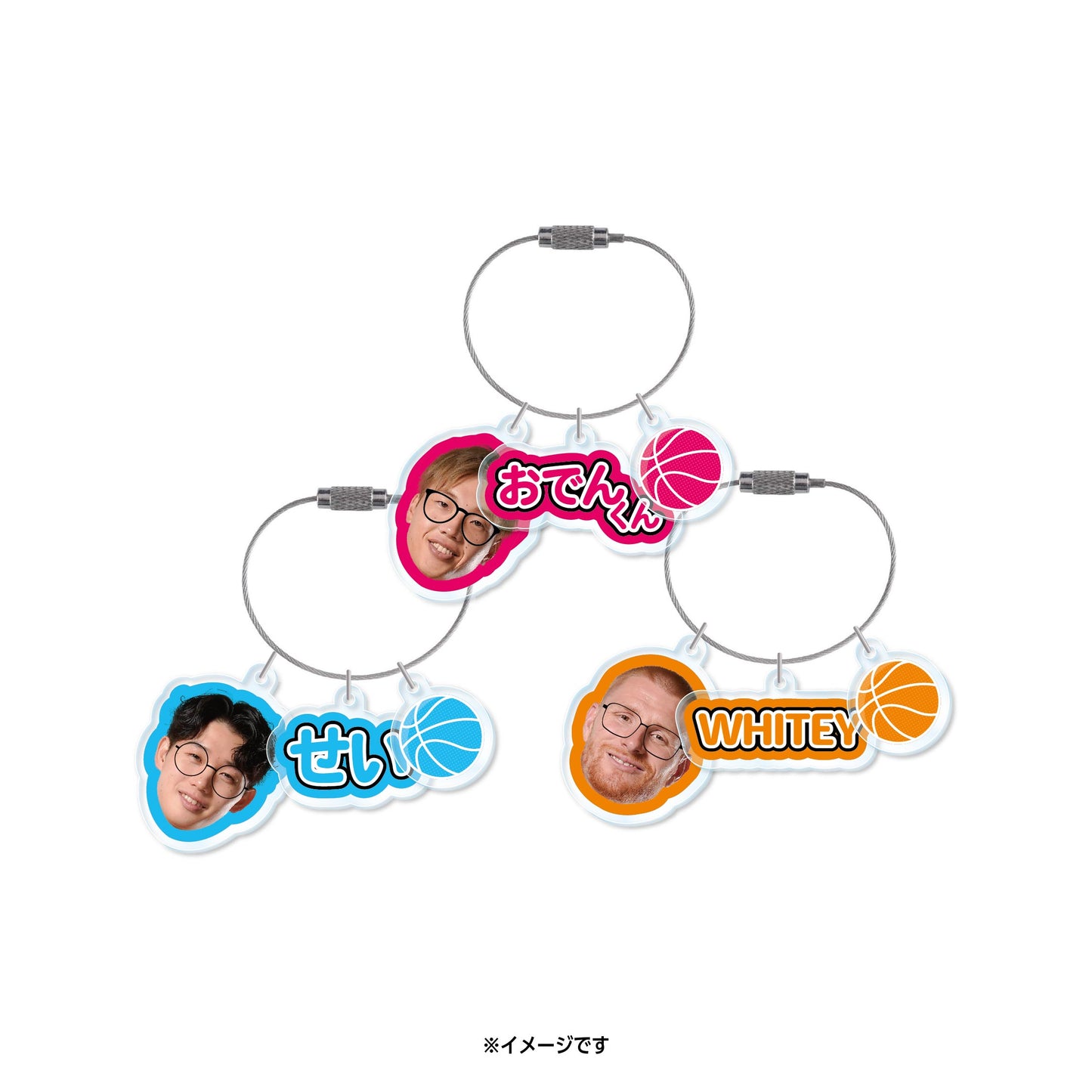 【シークレット】2025-26 選手カラー3連キーホルダー全28種