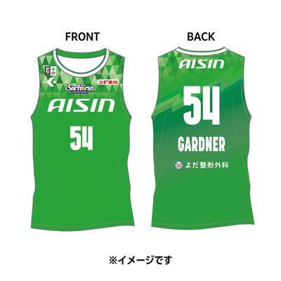 【受注生産】【11/25(火)12:00～12/8(月)23:59 期間限定受注】【2026/2/下旬以降出荷予定】#54ガードナー選手_2025-26 ★西尾市コラボ オーセンティックユニフォーム(上)
