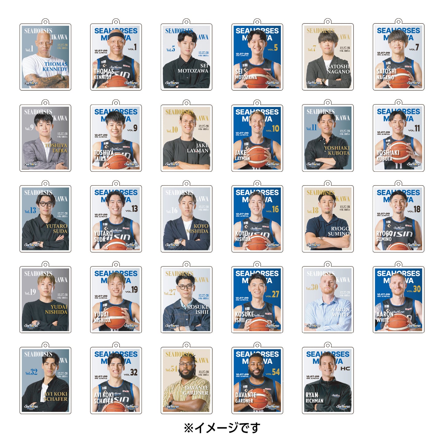 【シークレット】プレイヤーズ表紙風アクリルキーホルダー全29種