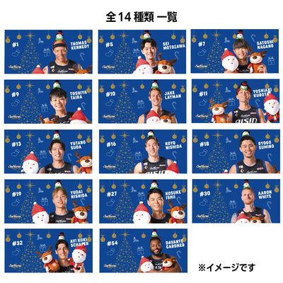 【シークレット】クリスマスミニハーフタオル全14種