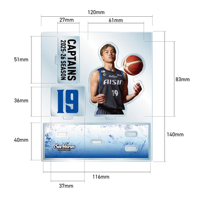 【EC受注限定】【2/25(水)～2/28(土)23:59 期間限定受注】【4月下旬以降出荷予定】2025-26 CAPTAINS アクリルスタンド_#19西田ver