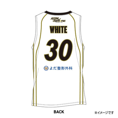【受注生産】【第1回 2025/8/7(木)～8/31(日)23:59 期間限定受注】【2025/11/上旬以降出荷予定】#30ホワイト選手_2025-26 ★復刻オーセンティックユニフォーム(上)